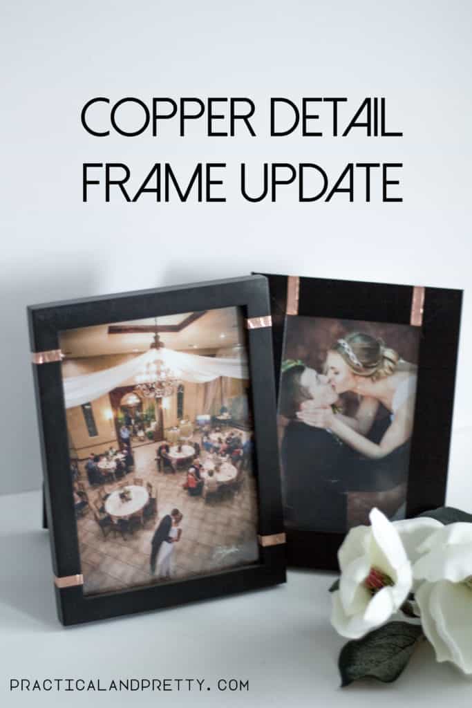 DIY Copper detail frame update. Super easy Ikea hack!