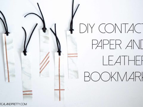 Easy DIY! Marble and leather bookmark. So simple and fun.