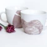 These water marbled mugs make the prettiest valentine's gift.