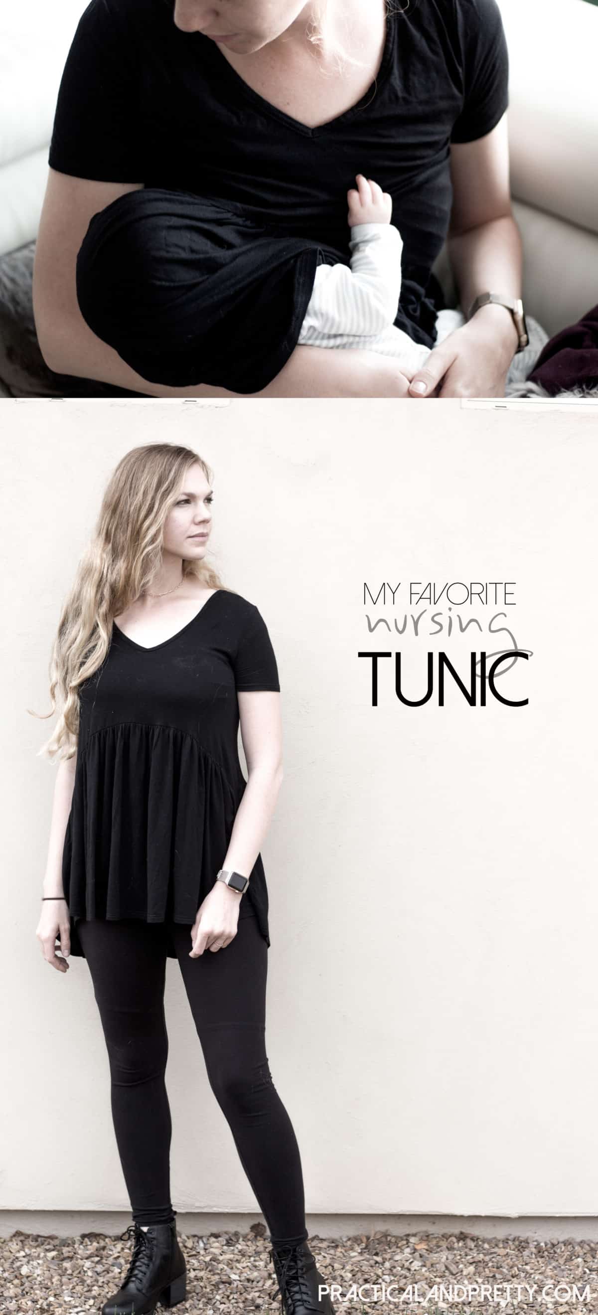 My favorite nursing shirt of all time! I love this little tunic