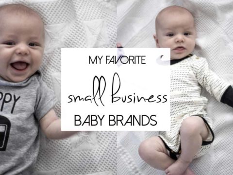 It is so important to support small businesses so I put together this round up of a couple of my favorite baby brands!