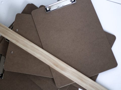 Make these clipboard placeholders for your next office themed party!
