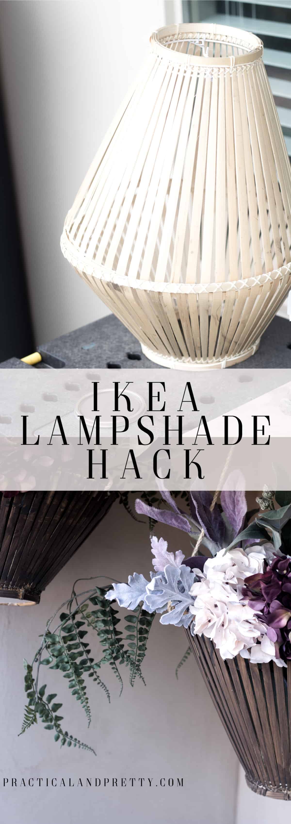 You can hack these IKEA lampshades into planters and the look is so cool! 