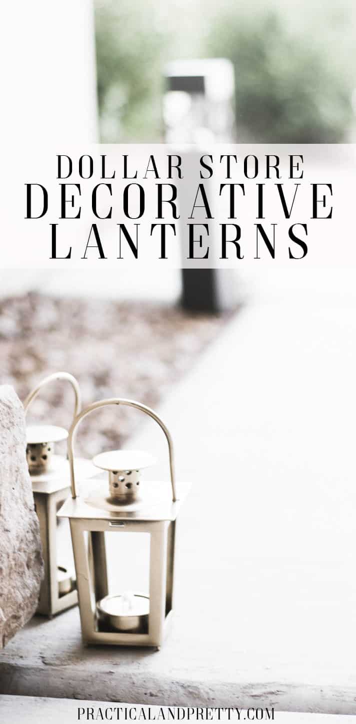 These decorative lanterns are so simple to DIY and will only cost you a dollar!