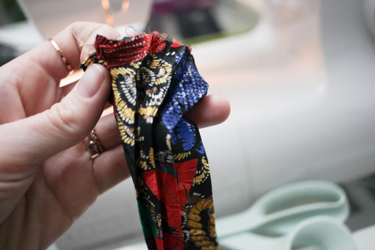 Make your own scrunchie! It’s so much simpler to make these than buy them. Plus, you can use any fabric you want and repurpose scraps.
