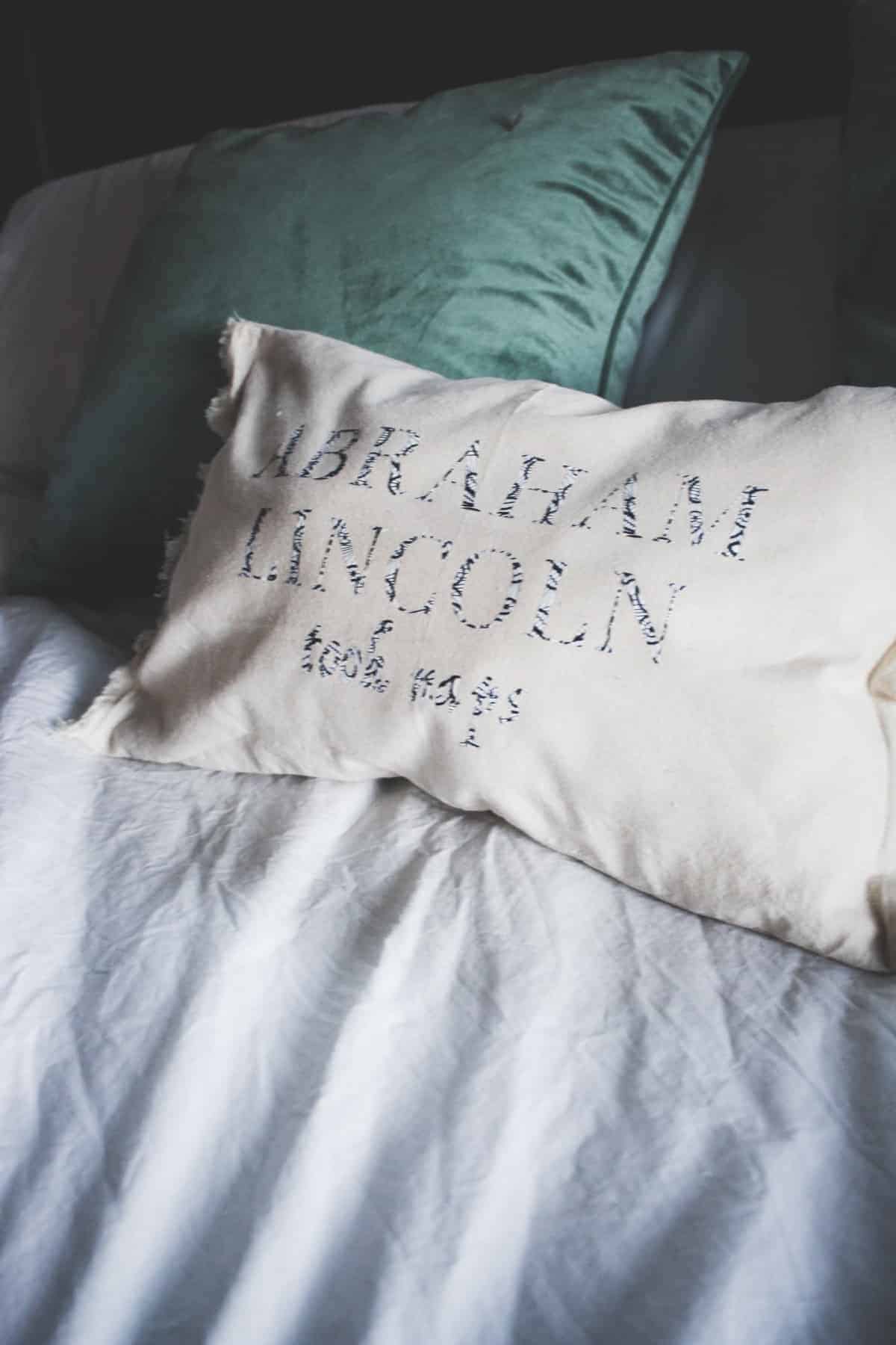 ‘Abraham Lincoln Took Naps’ Decorative Pillow