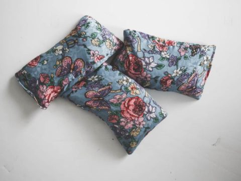 Make yourself some weighted eye pillows that are sure to make you feel pampered in your own home. You can also make them scented for some added flare. 