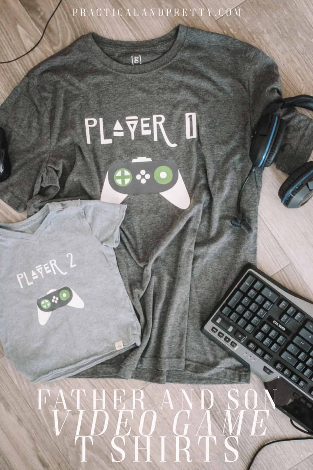 Make a matching set of shirts for your favorite video game playing father and son using your Cricut! You can make these for any age duo.