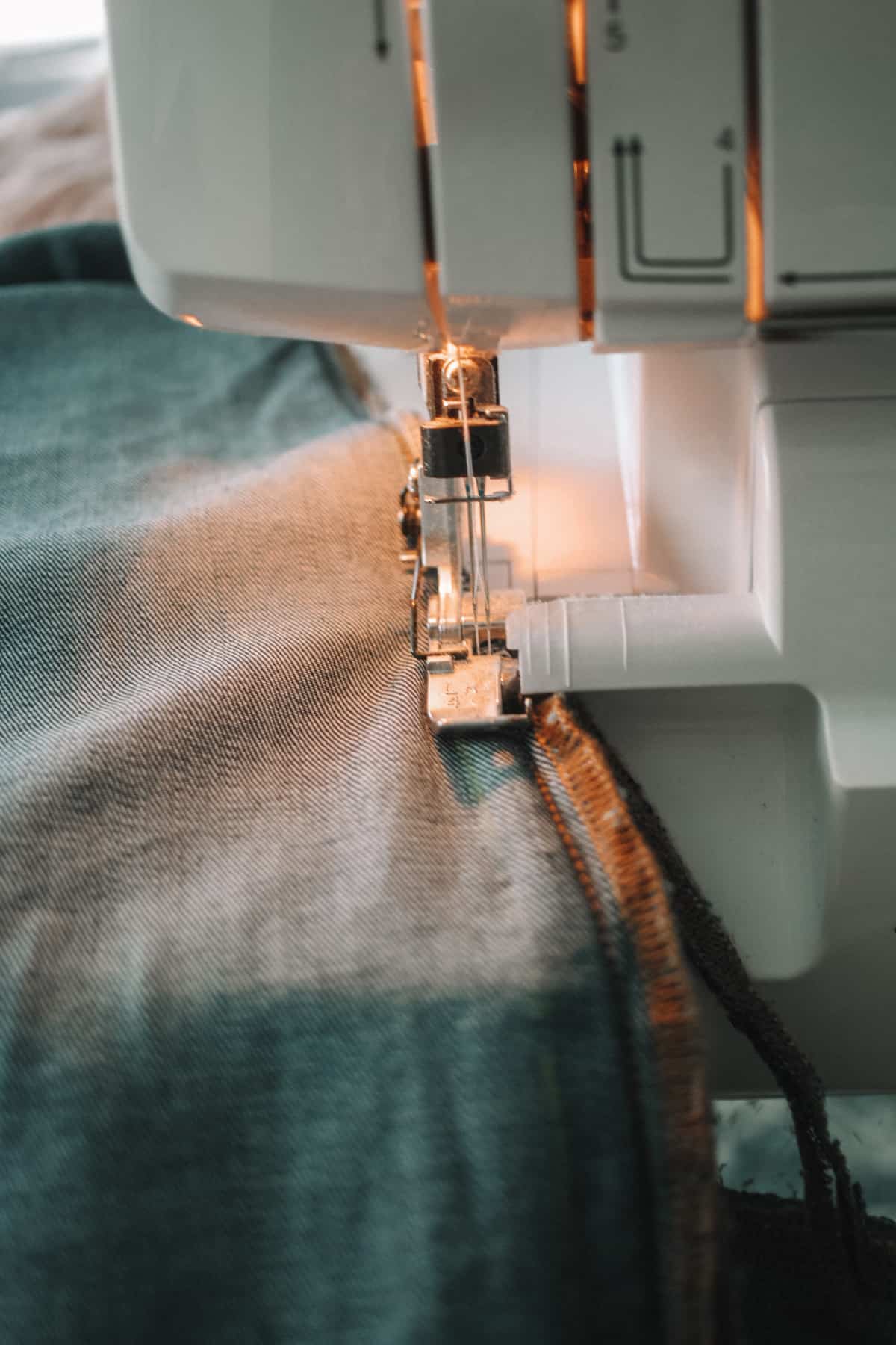 serging new fit for pants