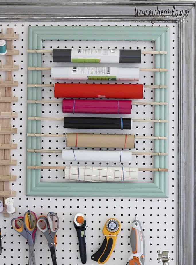 Here is another pegboard option but this one is for your Vinyl!