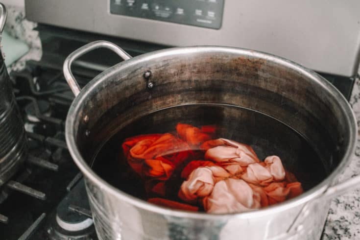 How to Dye with Avocado Pits - PRACTICAL & PRETTY