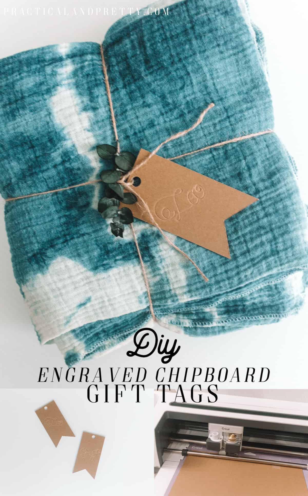Use this free gift tag cut file and engrave anything you want onto them using your knife blade and scoring wheel with your Cricut!