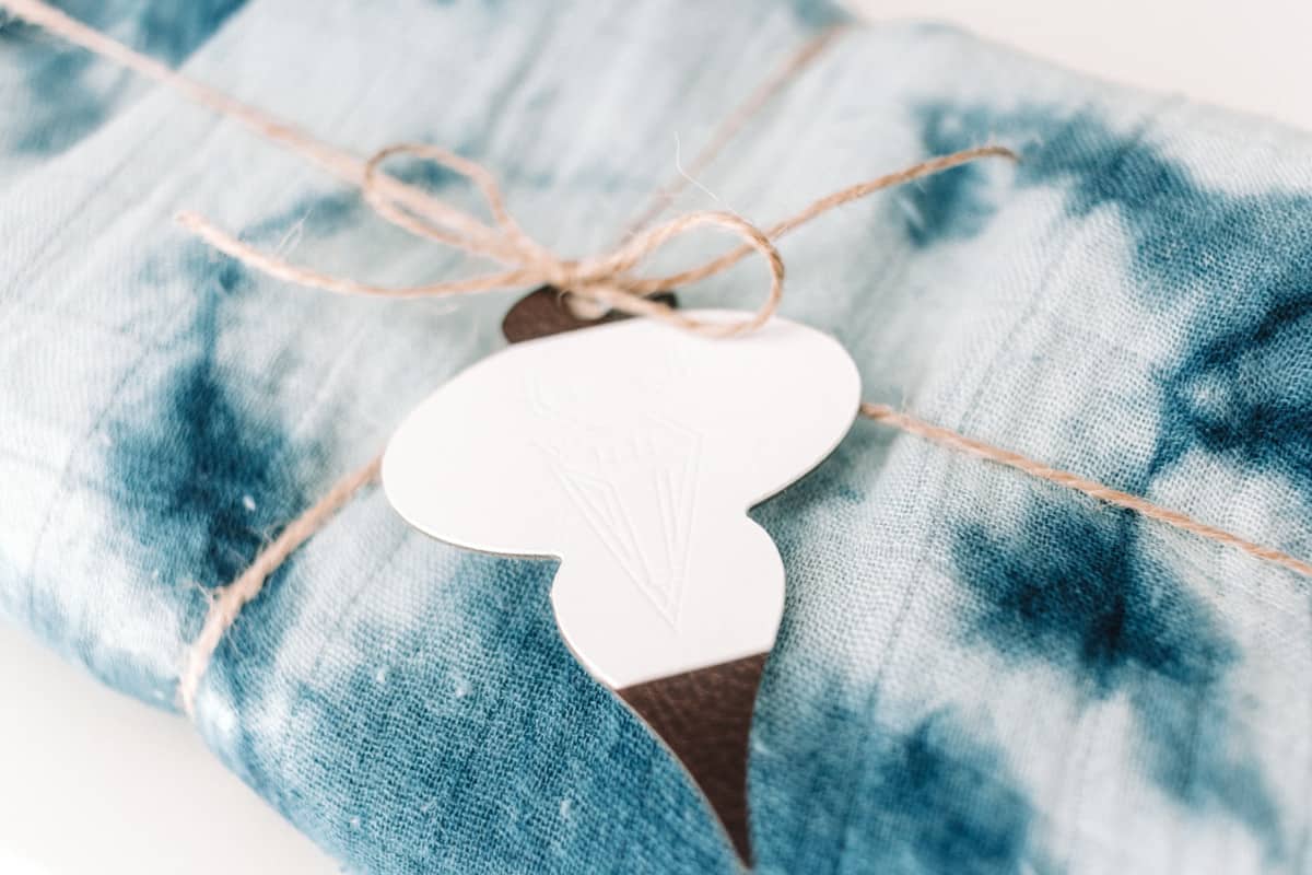 Kraft Board and Leather Gift Tag