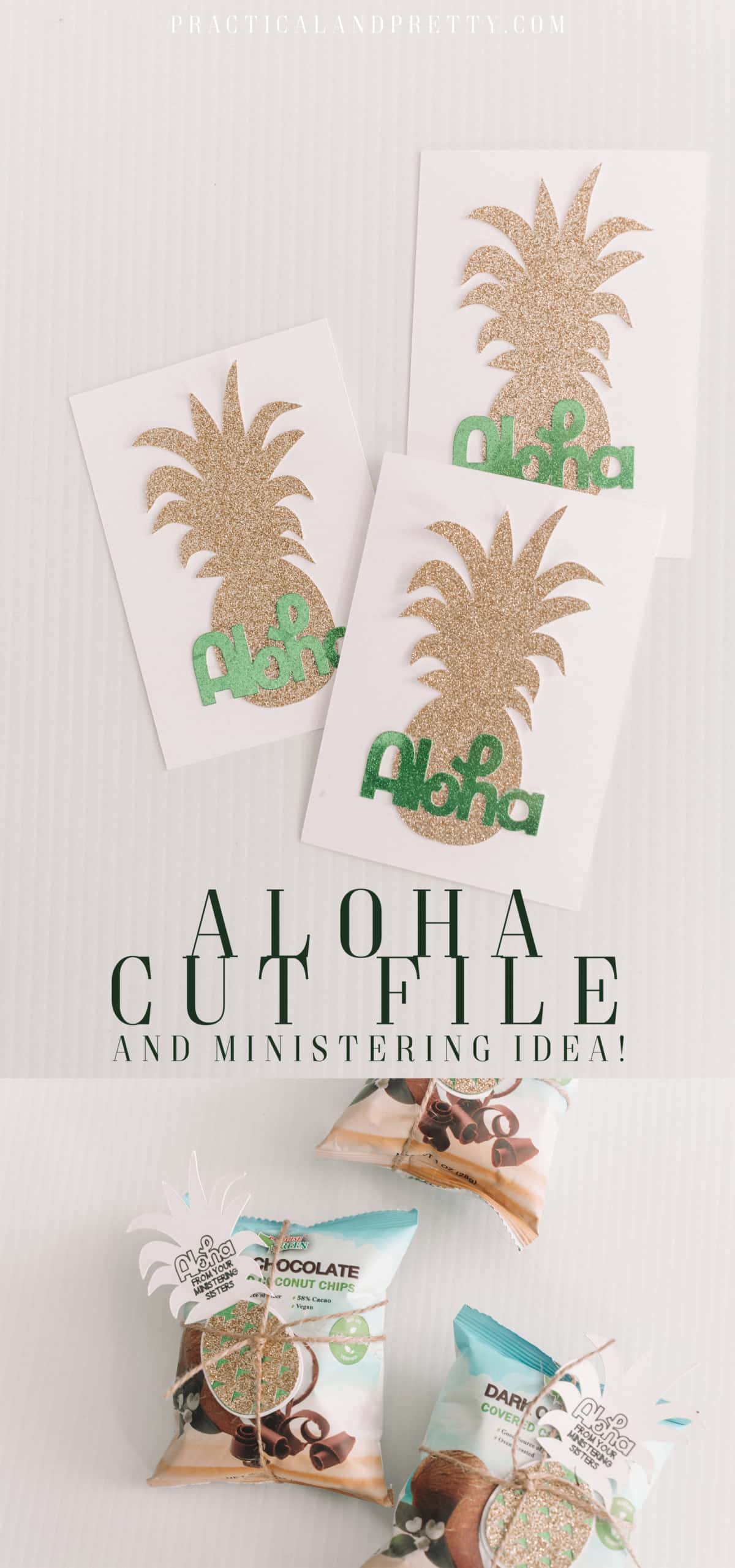 Looking for a simple card idea with Hawaiian theme? This Aloha card cut file is a fun festive little touch of glitter. I also included one specifically for ministering.