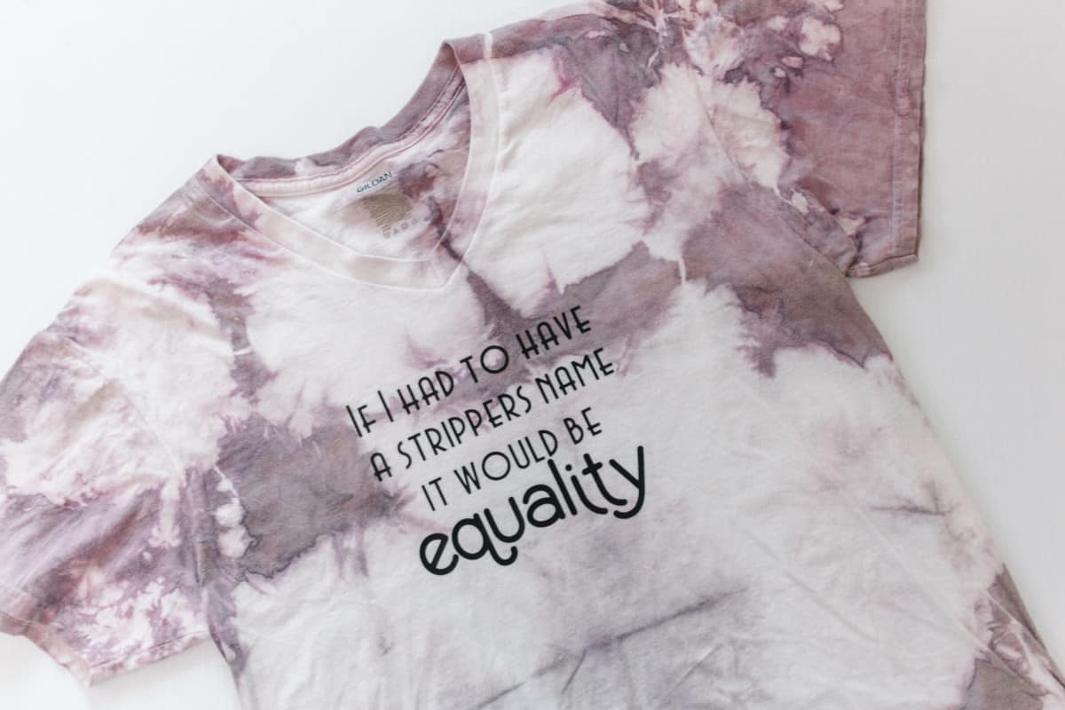 If I had to have a strippers name it would be equality tee