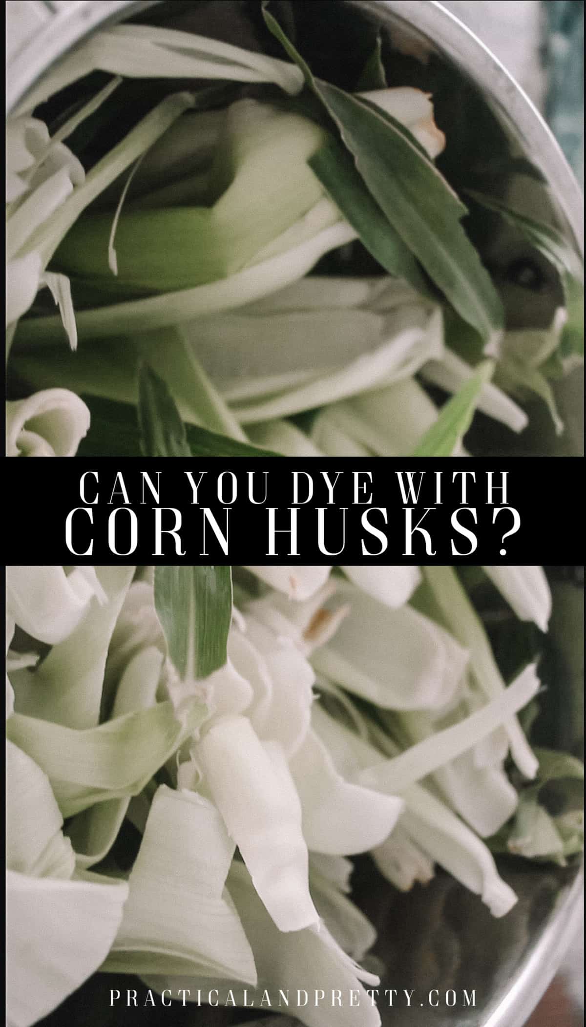 I had to know, can you dye with corn husks? They have so much waste to them I wanted to see if I could get a color out of them.