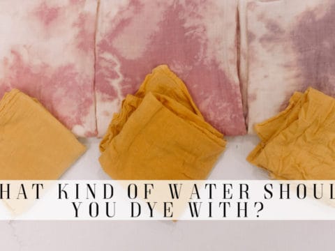 Whether you are new to natural dyes or an expert, you may be wondering what type of water you should use. I’m here to show you my results using rain water, distilled water and tap water.