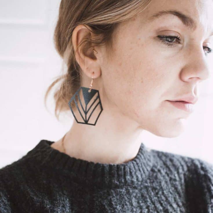 These fun geometric earrings are a simple tutorial. I show you step by step how I make them and must have tools for making your own jewelry!