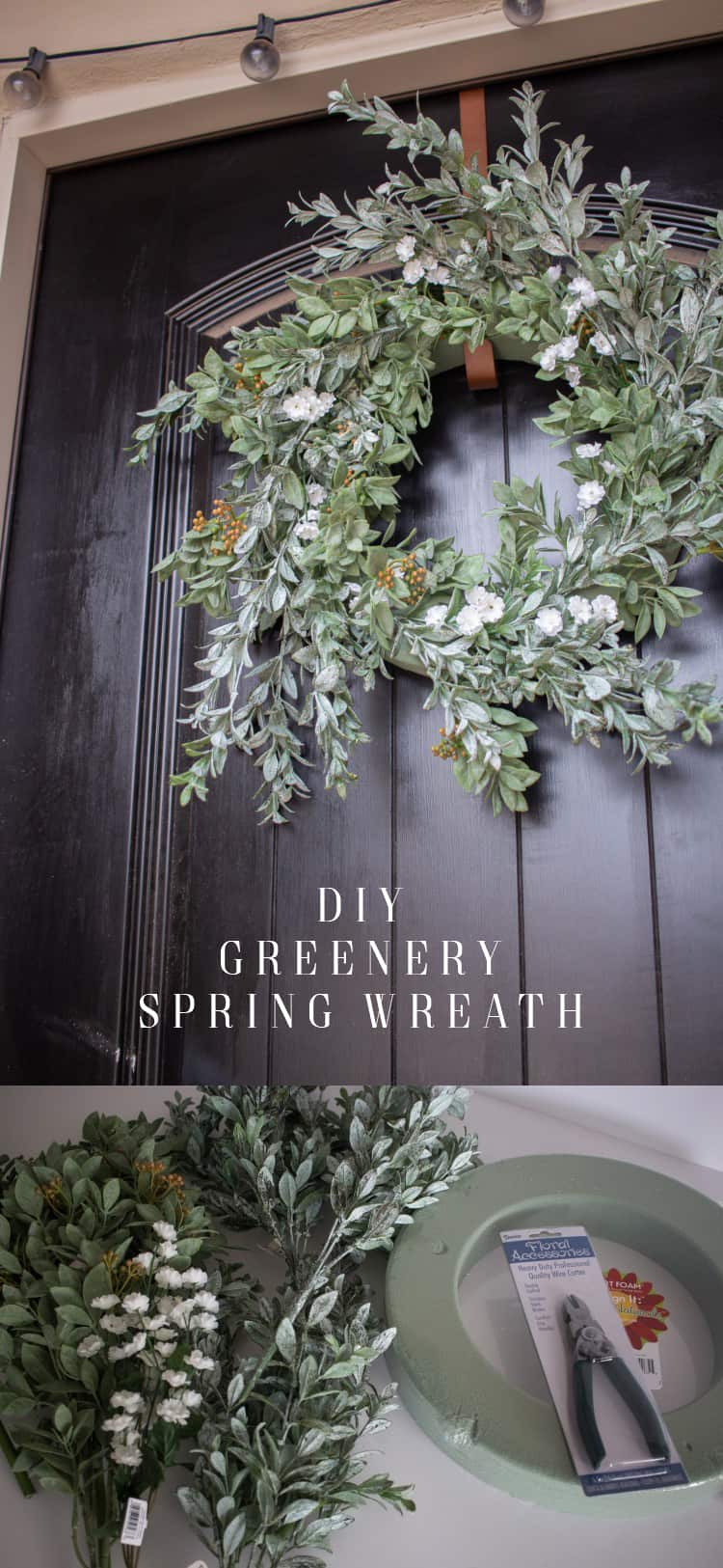Greenery is never a bad idea, especially in spring! Whip up this wreath for your home in less than 30 minutes.