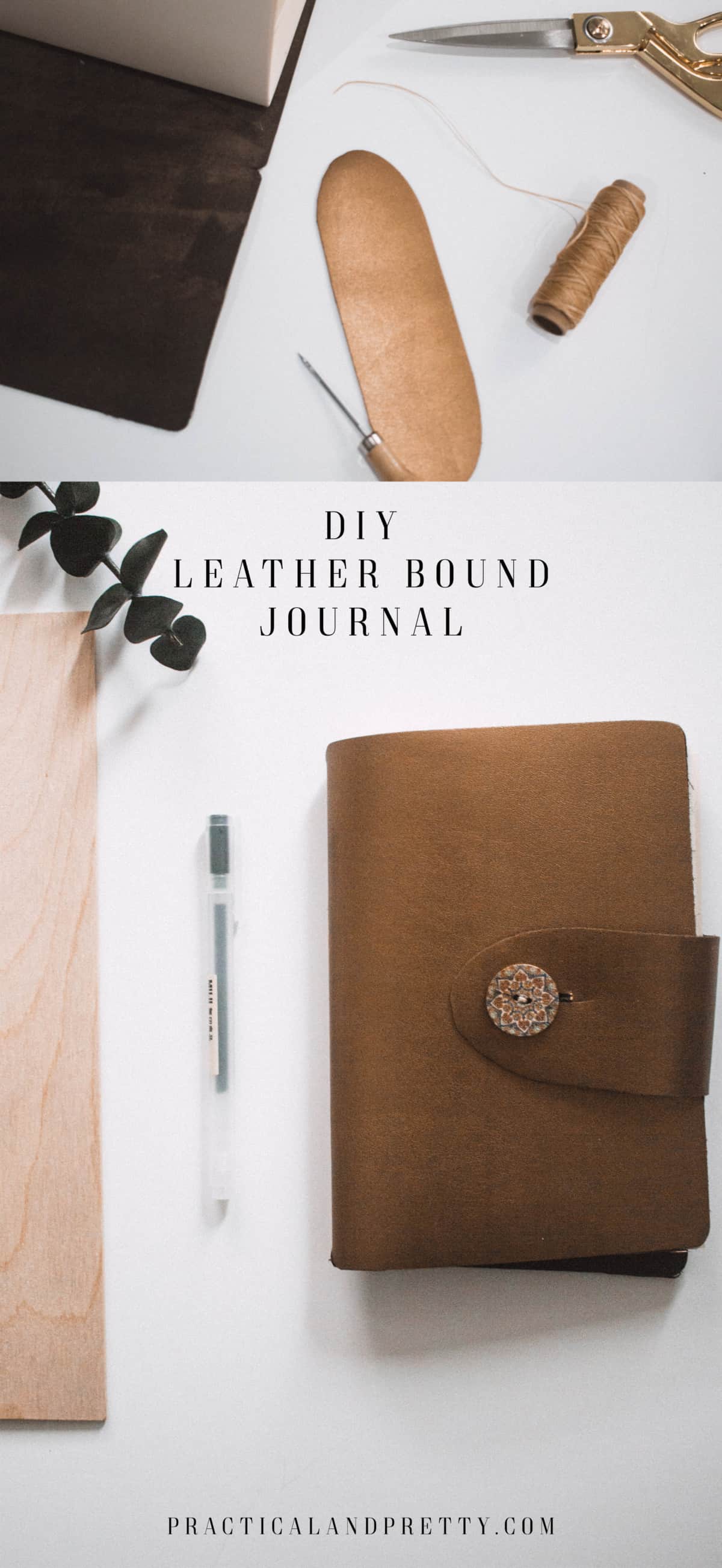 Make your own leather bound journal with this tutorial. I have everything created for you in Cricut Design Space so this tutorial will be simple.