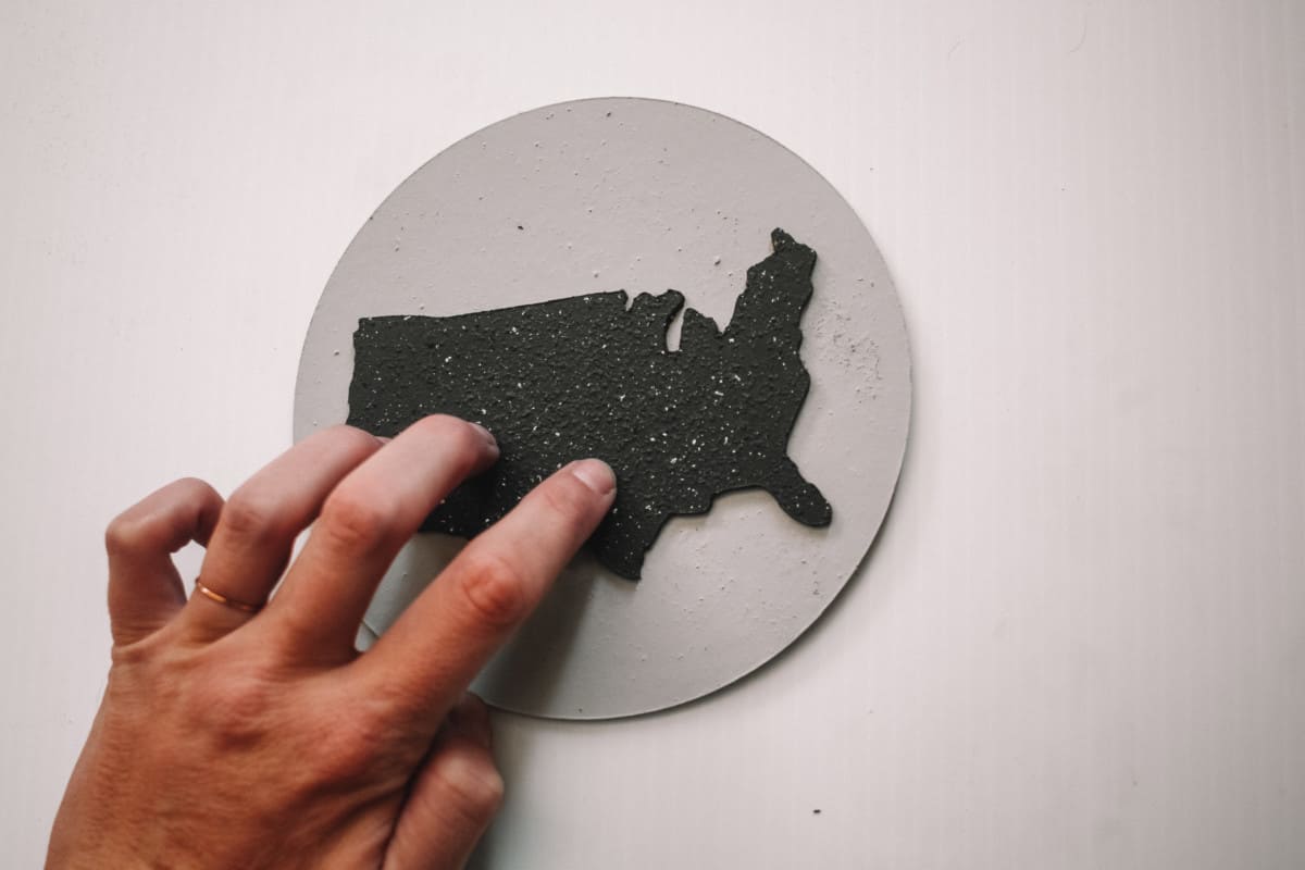 This little USA Map Outline is a perfect little home decor item either for 4th of July or just to leave up all year round.