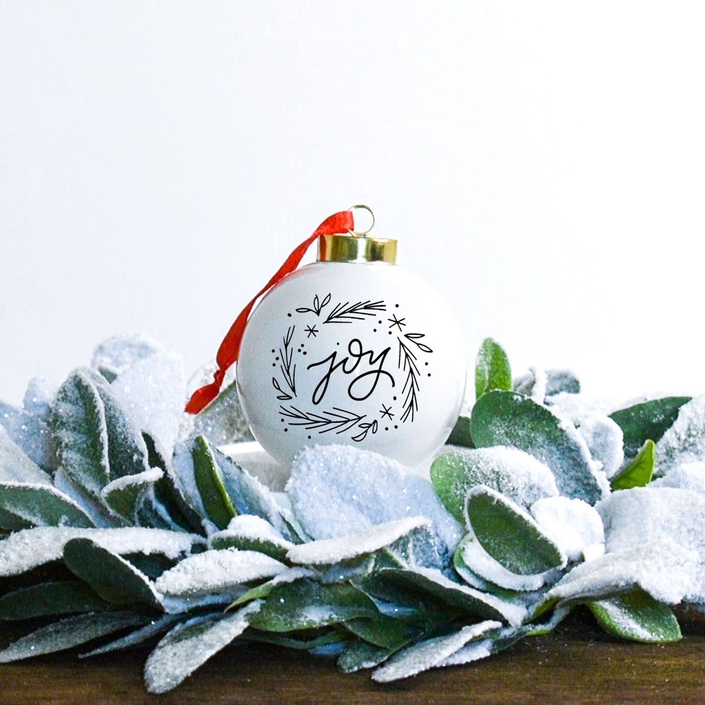 Hand lettered Ornaments