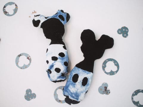Use this free cut file to create a mickey stuffed animal and BONUS I have a minnie stuff animal for you to create too using just a few materials.
