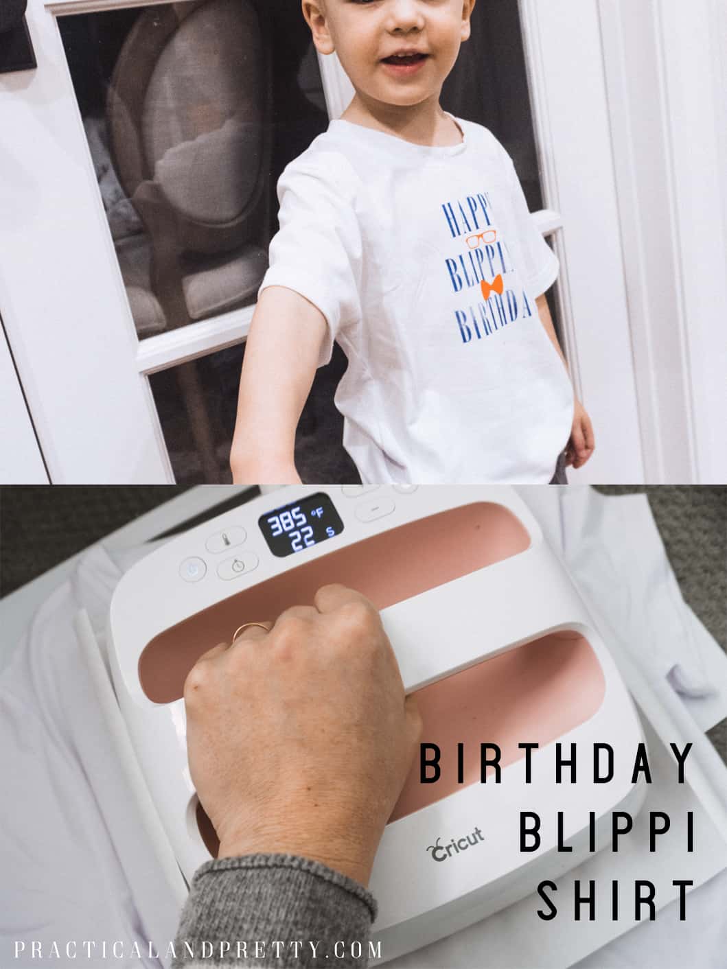 This silly Blippi shirt is perfect for the birthday child or you could even make a few for all the guests! They will get a kick out of what it says. 
