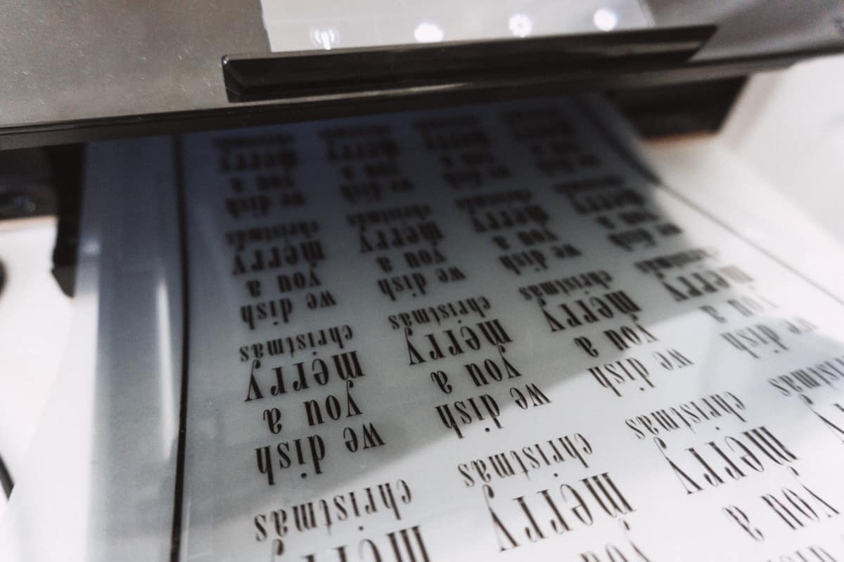clear sticker paper with an inkjet printer