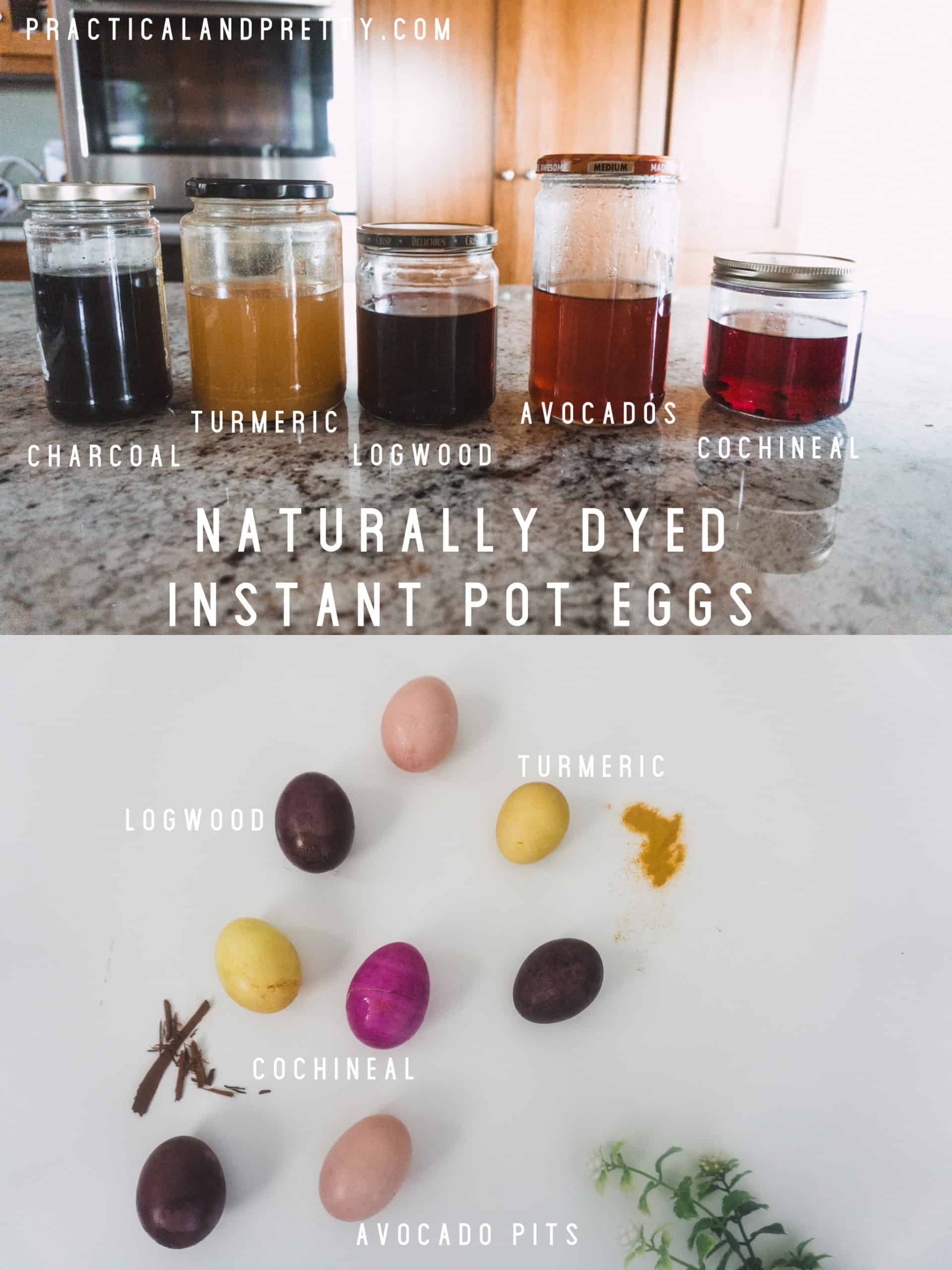 Dye your eggs using natural dyes and hard boil them at the same time with this instant pot eggs tutorial. There are so many different color options!