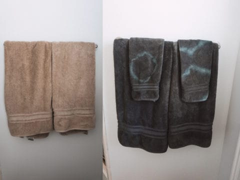 In this tutorial I gave some ugly towels a makeover by tie dyeing in a washing machine. I did regular sized towels as well as hand towels.