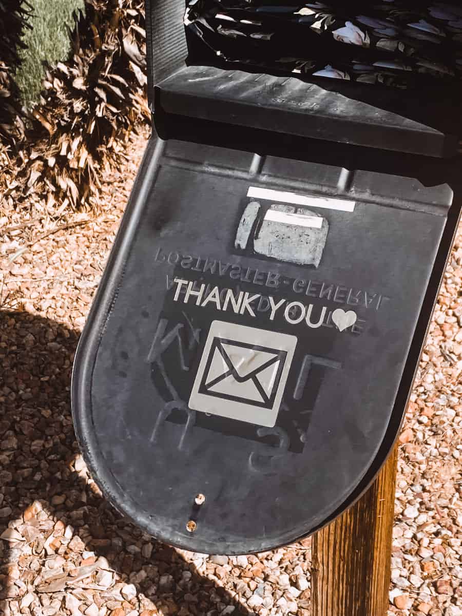 Use your cutting machine to say thank you with this cute mail carrier thank you file! I walk you through how to cut, weed and transfer the vinyl.