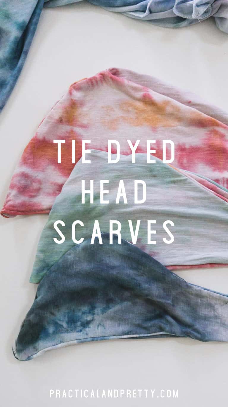 Create this Turban Head Wrap that has a gorgeous tie dye pattern using an extremely simple sewing tutorial. I've got a video if you'd prefer that too!