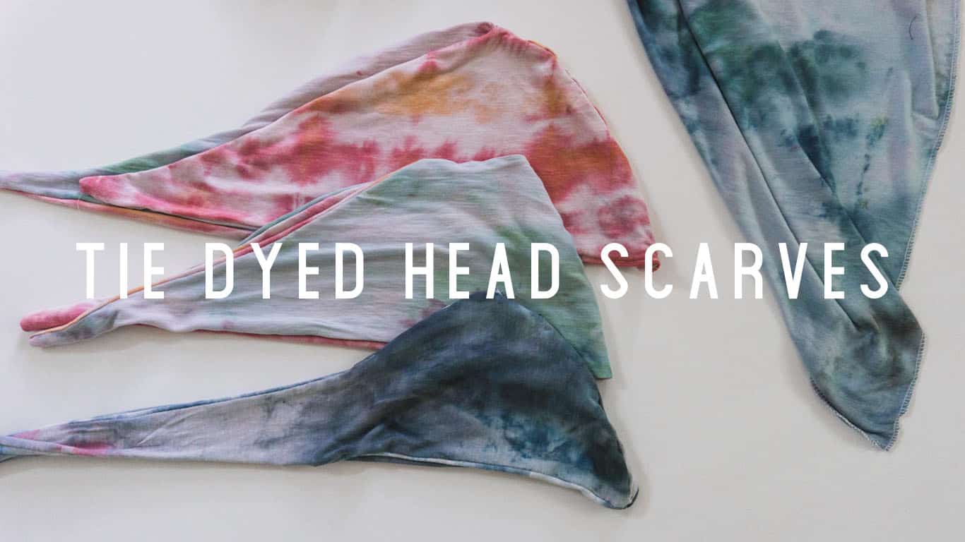 Create this Turban Head Wrap that has a gorgeous tie dye pattern using an extremely simple sewing tutorial. I've got a video if you'd prefer that too!
