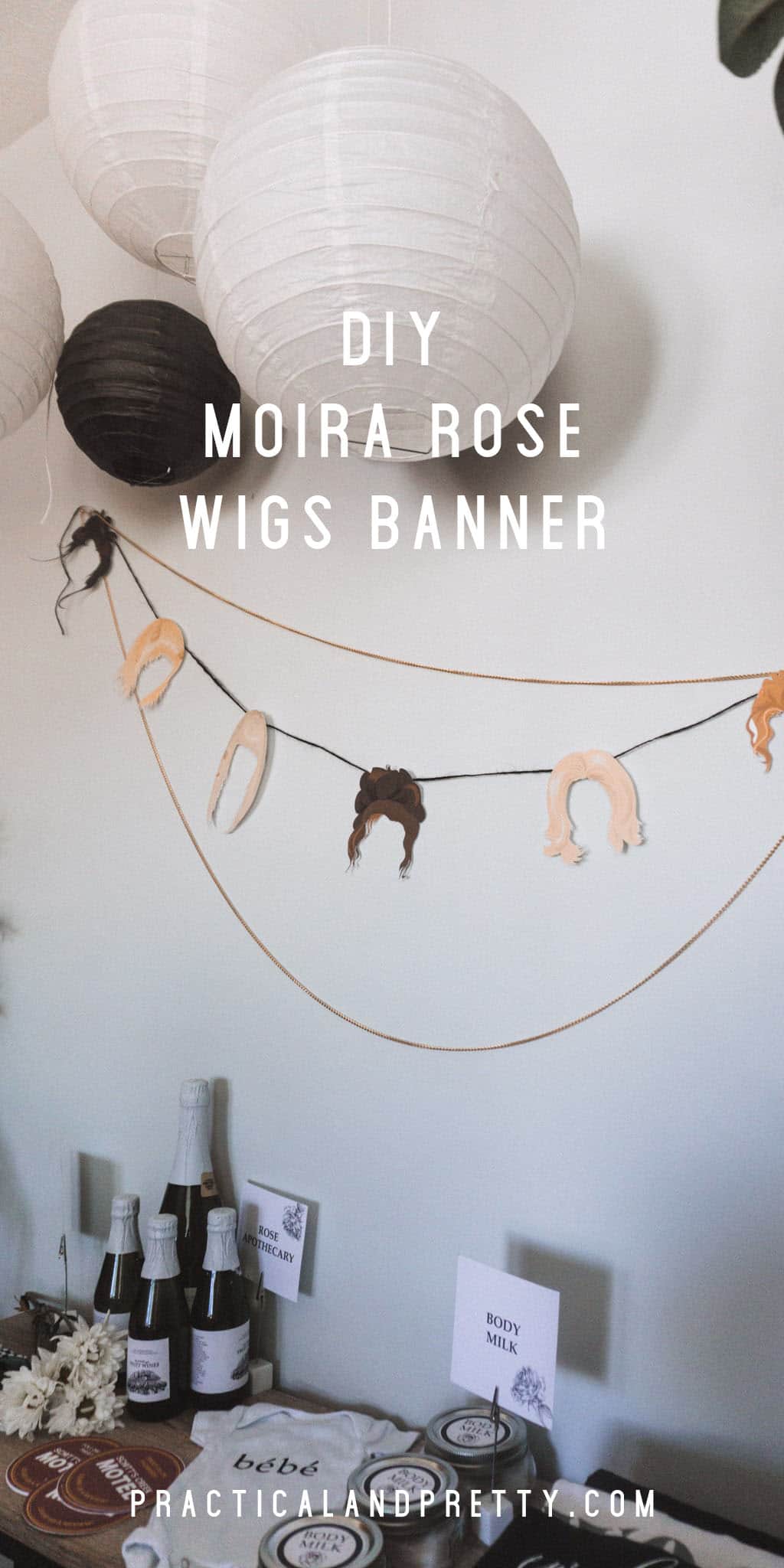 If you're throwing any sort of event about Schitt's Creek you're going to obviously need this Moira Rose wigs banner. I mean how could you not?