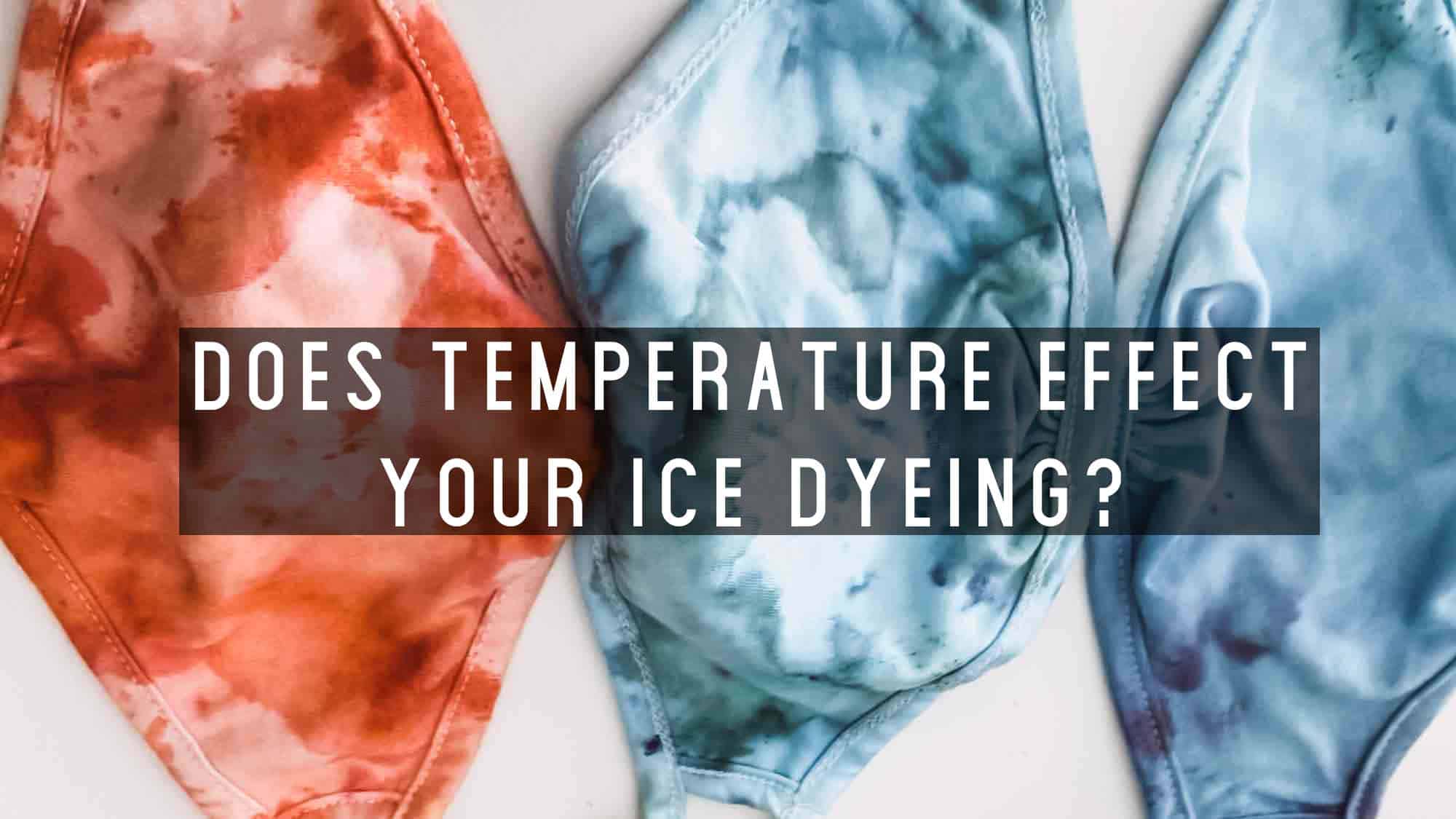 Ice tie dye is so simple and fun. Does the speed at which the ice melts matter? I experimented for you so you can do ice tie dye in any weather.