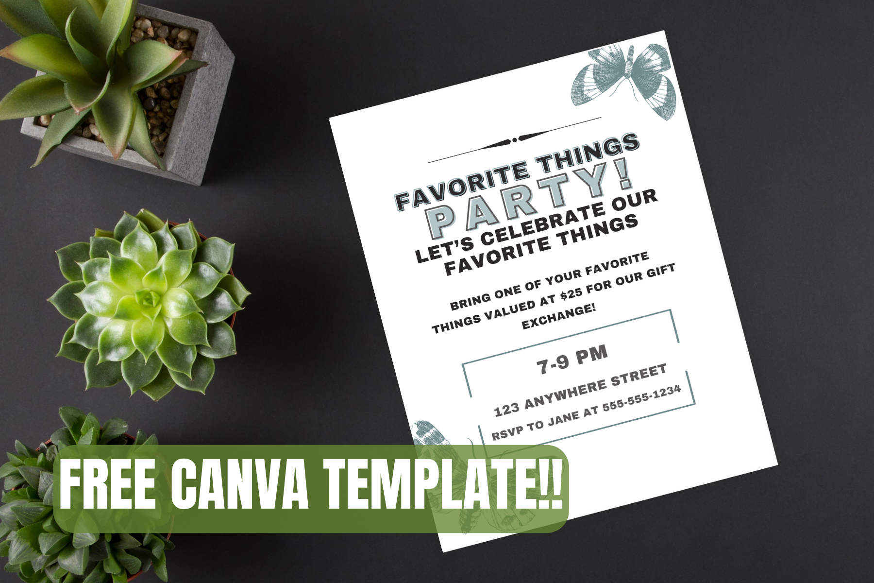 Free Favorite Things Party Printable Invitations and Party Games ...
