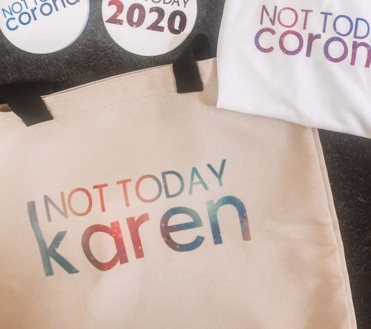 Customize a tote using cricut infusible ink.