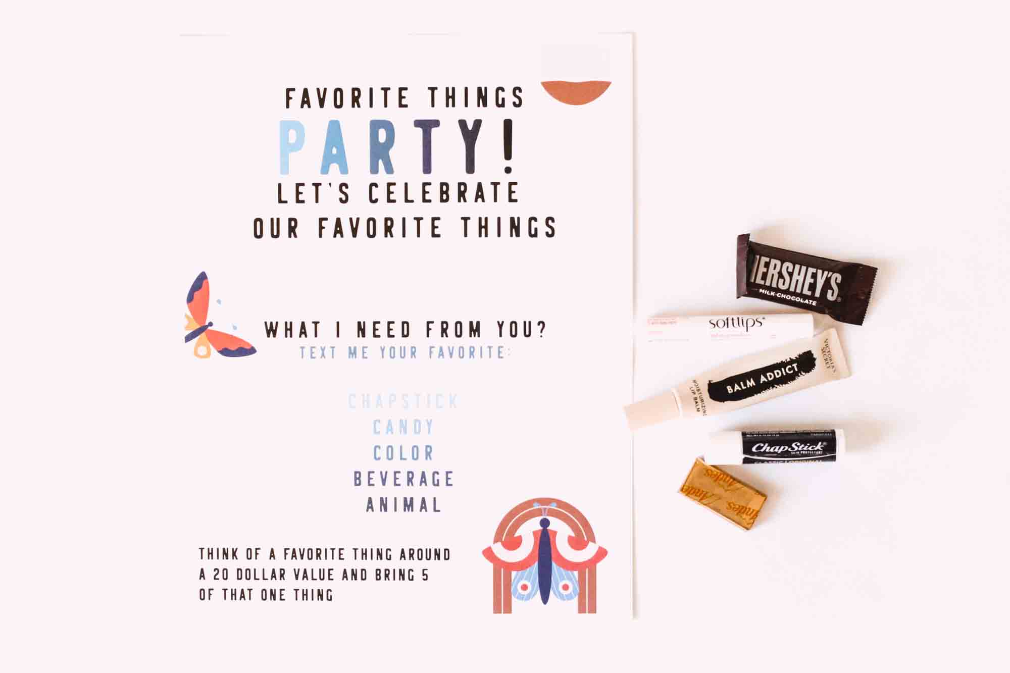 How to throw a favorite things party