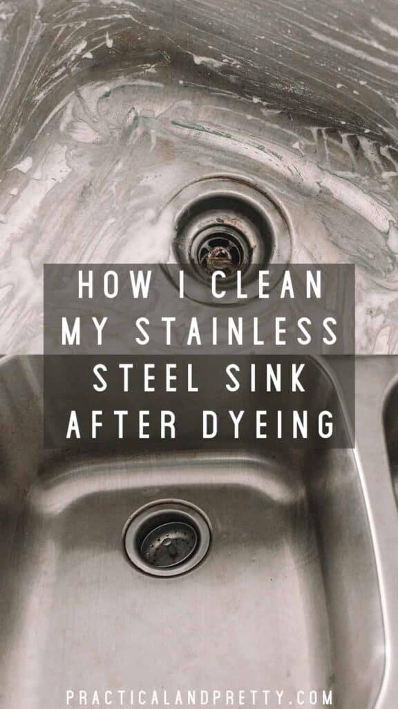 So many people are so confused when I tell them I do all my natural dyeing in my home. Let me show you how I clean a stainless steel sink after dyeing!