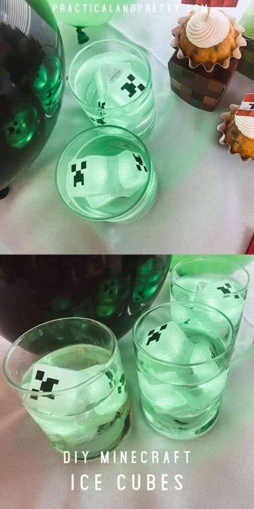 Minecraft icecubes? Yes please. They're a perfect minecraft party supply OR just a fun gift for you minecraft loving friends. 
