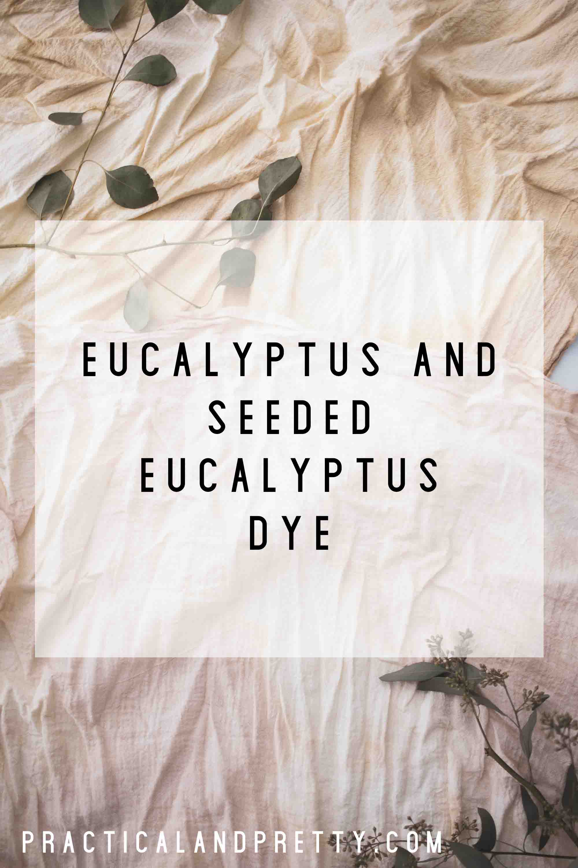 Seeded eucalyptus gave me the most beautiful color. So did regular eucalyptus! But they were more different than I thought they'd be.