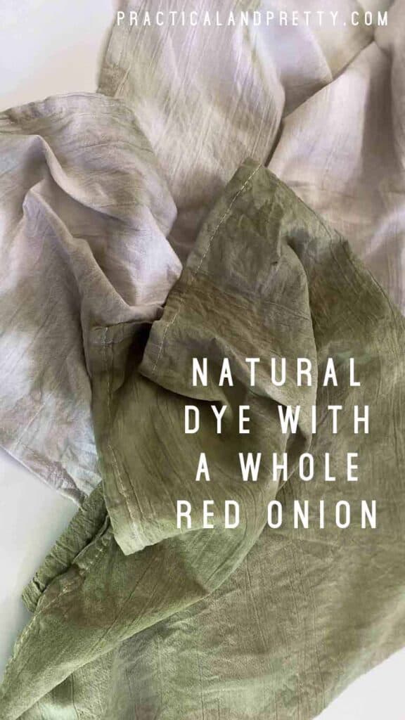 You may have seen some red onion dye using just the skins, but what if you use the entire onion? I tried it out and the results were so cool.