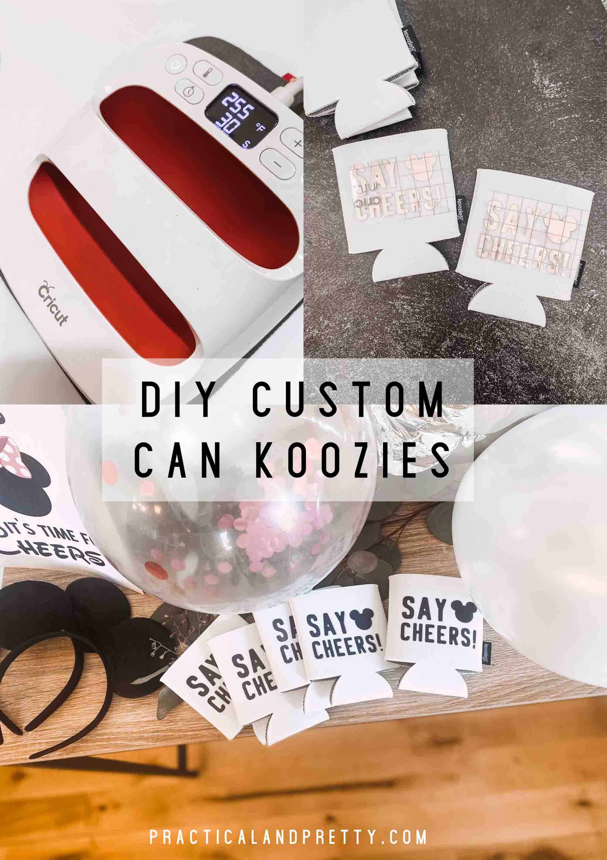 Did you know you can DIY your own custom koozies? This will also work on slim can koozies if you use the right ones that are linked below. 