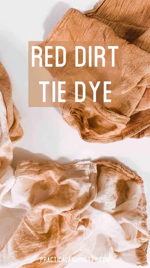 This tutorial will walk you through how to tie-dye using red dirt. It's as simple as possible so you can do it without a stove.