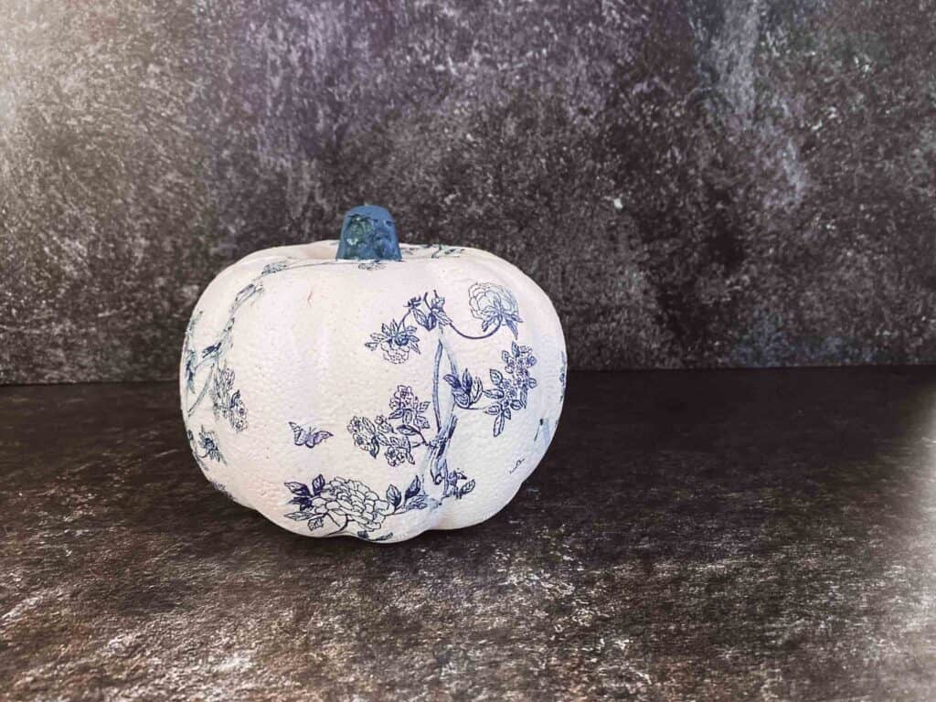 Decoupage with napkins is so simple and you can make these pumpkins as fancy, spooky or cute as your heart desires.