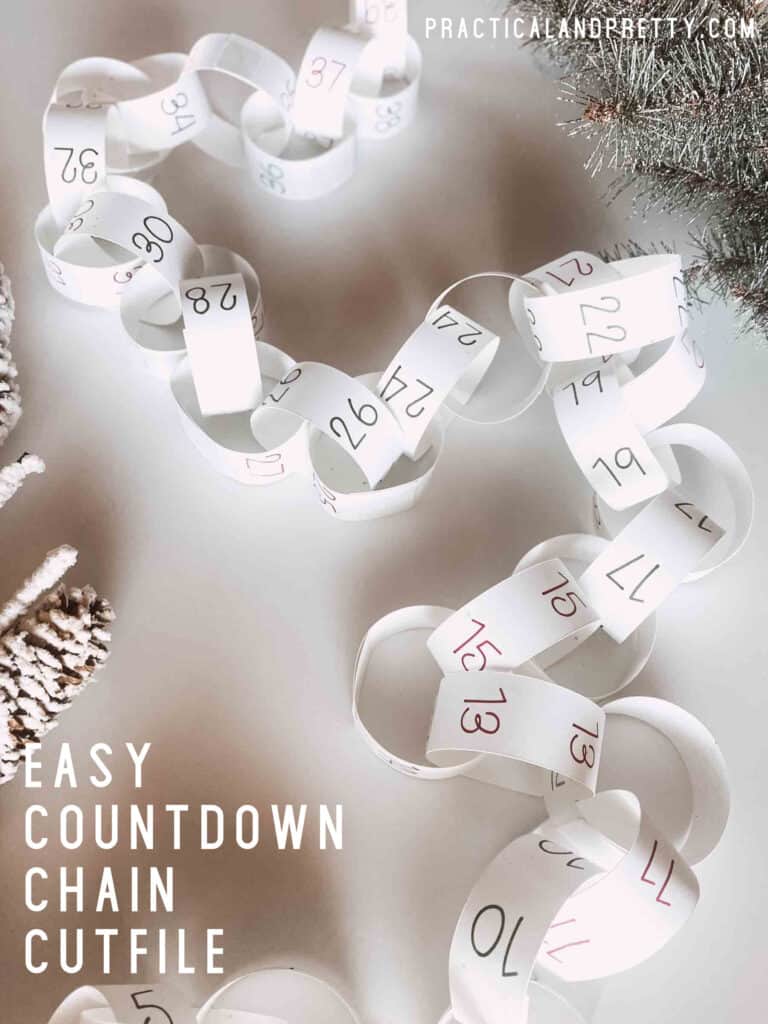 This paper countdown chain is perfect for every countdown occasion. Any anticipated event is more fun with a way to mark the days away.