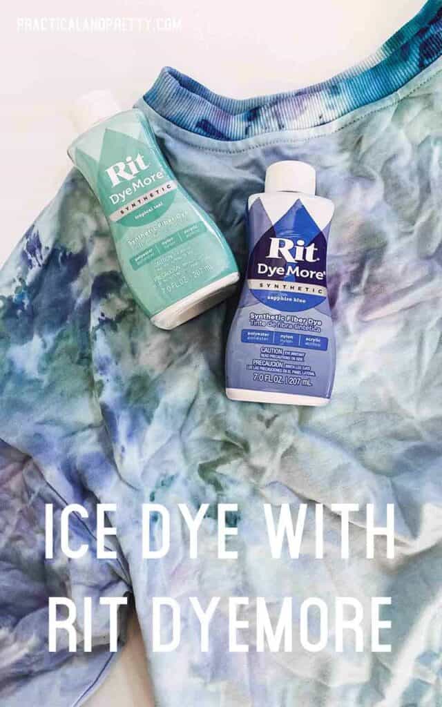 Ice dyeing is fun as we are all aware. But can you dye your synthetic fibers using this method with Rit DyeMore?