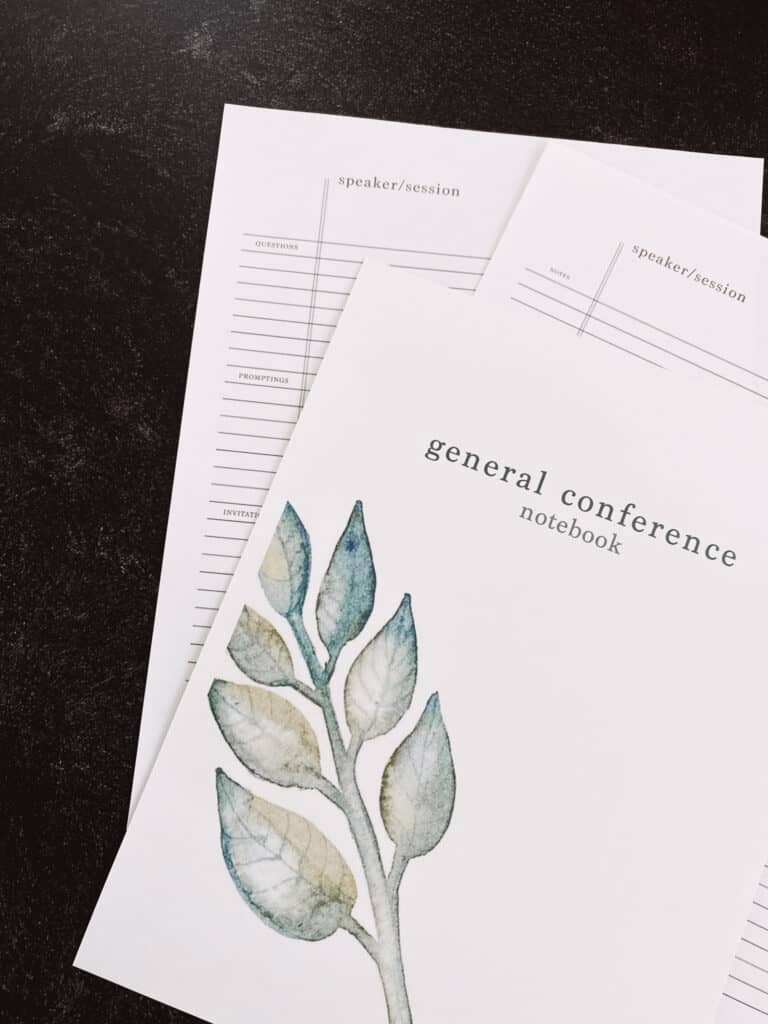 Genral Notebook Free General Conference Notebook - PRACTICAL & PRETTY