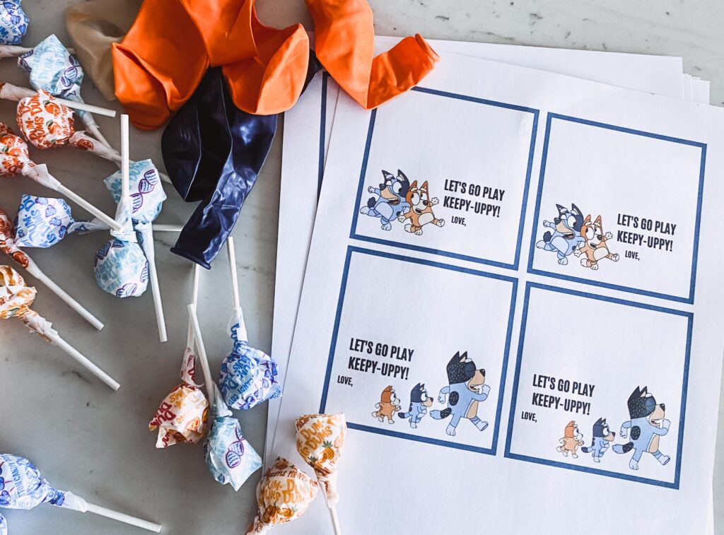 Free Bluey Valentines Printable - PRACTICAL &amp; PRETTY